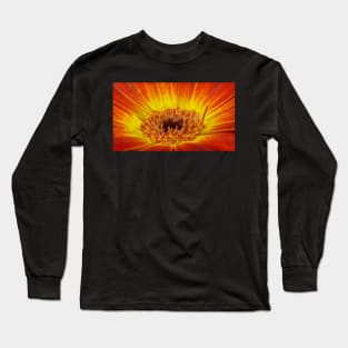 glowing bright coloured  gazania floral fantasy Long Sleeve T-Shirt